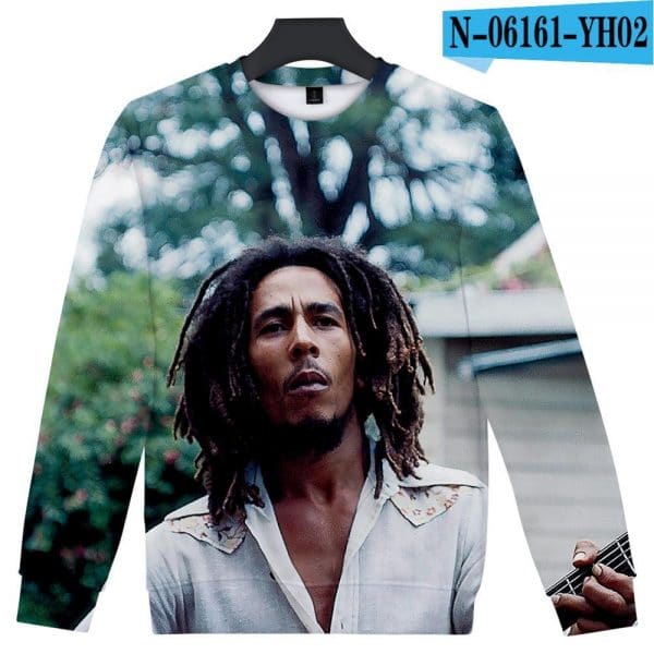 3D Printed Music Bob Marley Hip Hop Sweatshirts Hoodies
