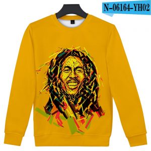 3D Printed Music Hip Hop Pullovers - Bob Marley Sweatshirts