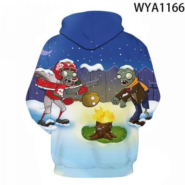 3D Printed Plants vs. Zombies Hoodies Sweatshirts Pullover