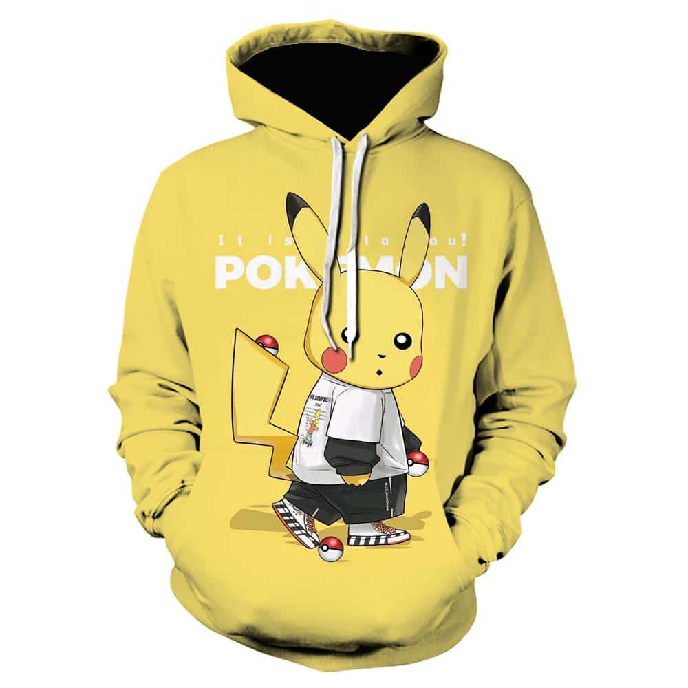 3D Printed Pokemon Hoodie - Anime Sweatshirt - Anime Hoodie Shop