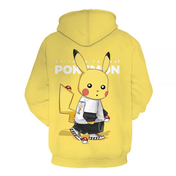 3D Printed Pokemon Hoodie - Anime Sweatshirt