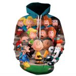 3D Printed Snoopy Digital Casual Hoodie Pullover Sweatshirt