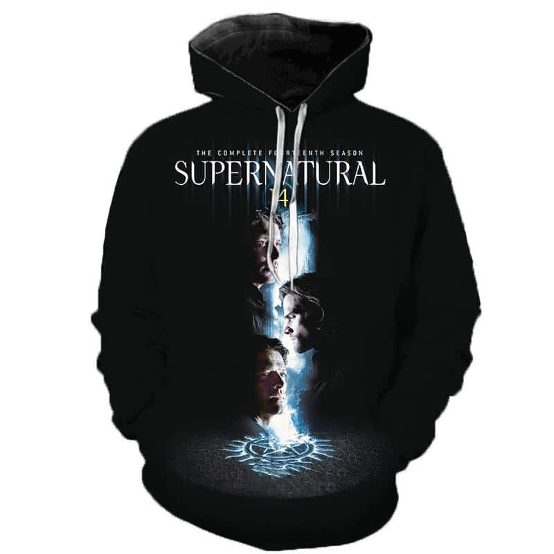 3D Printed Supernatural Hoodie Sweatshirts - TV Drama Casual Pullover