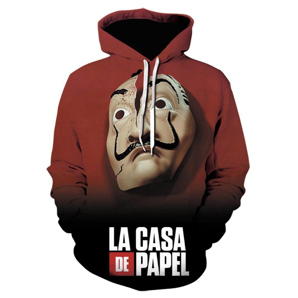 3D Printed Sweatshirts - La Casa De Papel Hoodies
