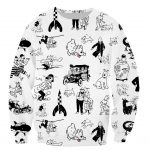 3D Printed Tintin Hooded Sweatshirts Hoodies Pullovers