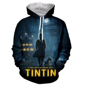 3D Printed Tintin Hooded Sweatshirts Pullovers
