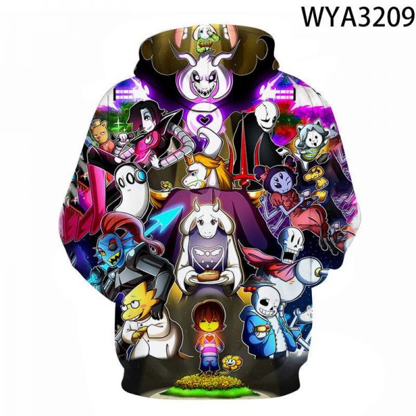 3D Printed Undertale Hooded Pullovers Sweatshirts Hoodies