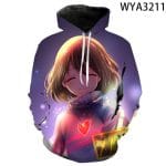 3D Printed Undertale Hooded Pullovers Sweatshirts Hoodies