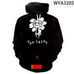 3D Printed Undertale Hooded Pullovers Sweatshirts Hoodies