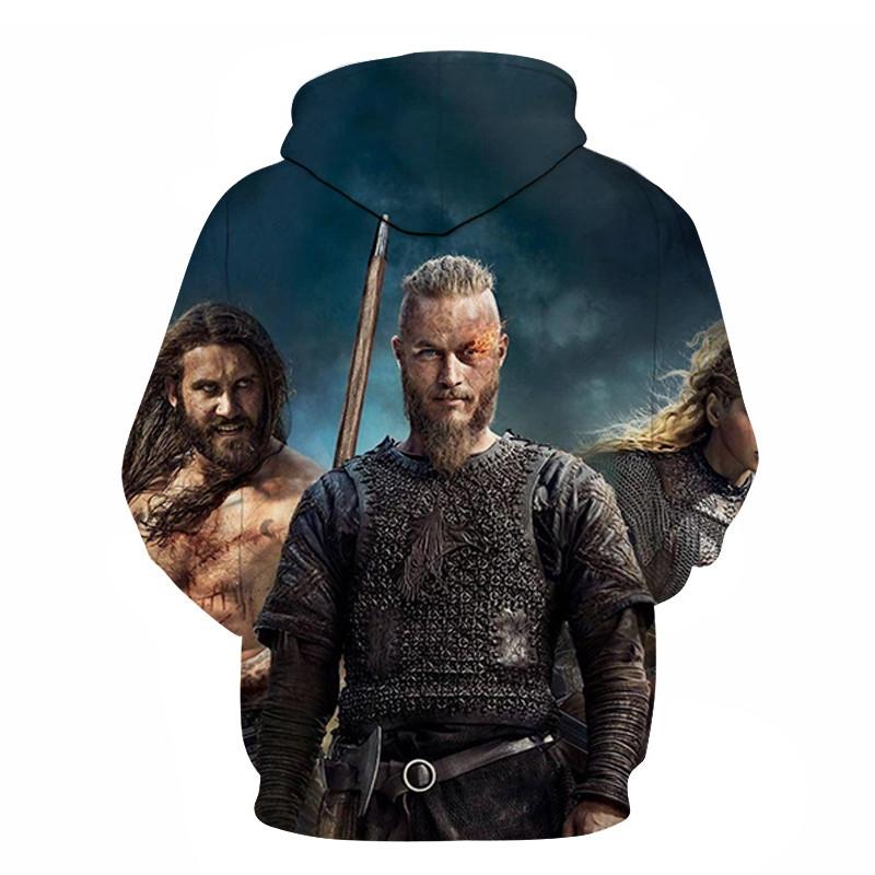 3D Printed Vikings TV Series Fashion Sweatshirt Hoodies
