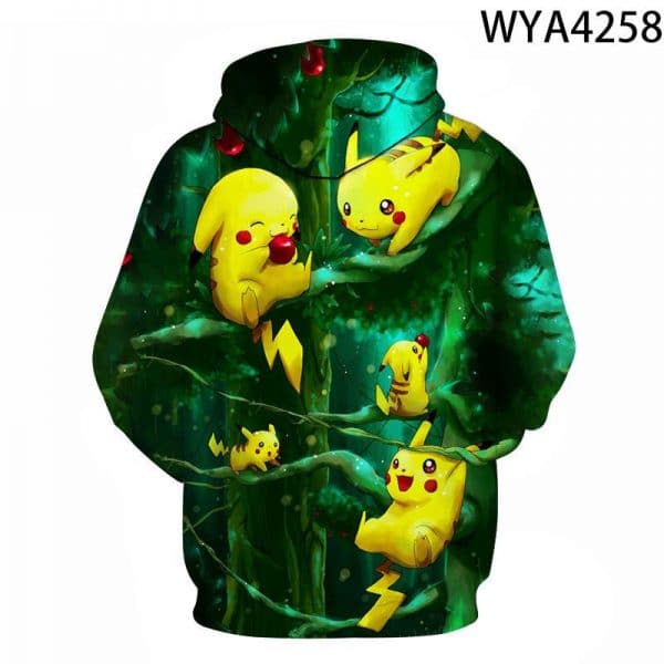 3D Printing Fashion Pokemon Hoodies - Cartoon Anime Sweatshirt Pullover