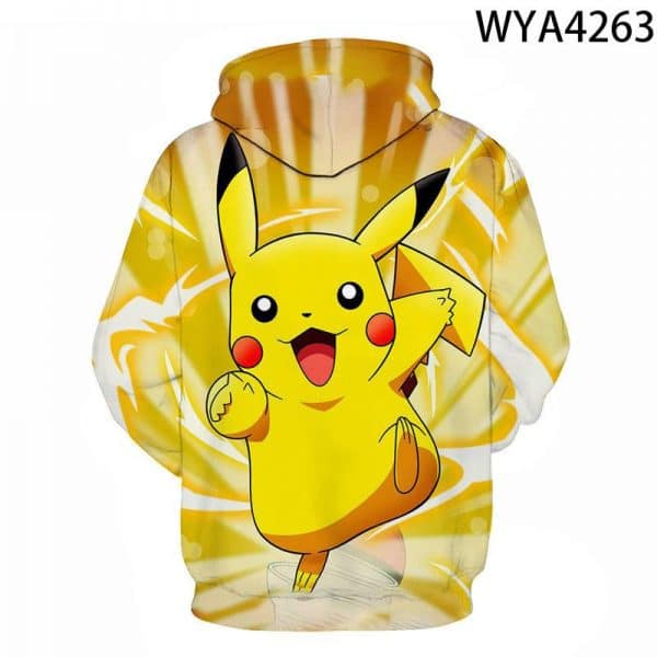 3D Printing Fashion Pokemon Hoodies - Cartoon Anime Sweatshirt Pullover