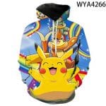 3D Printing Fashion Pokemon Hoodies - Cartoon Anime Sweatshirt Pullover