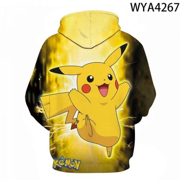 3D Printing Fashion Pokemon Hoodies - Cartoon Anime Sweatshirt Pullover