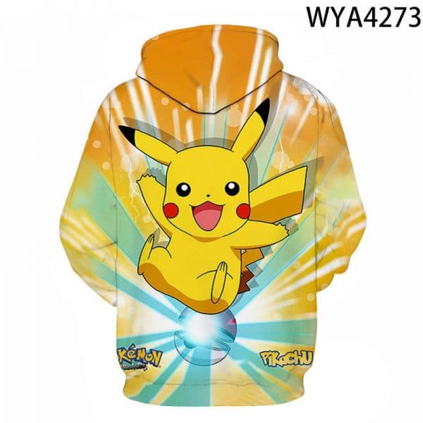 3D Printing Fashion Pokemon Hoodies - Cartoon Anime Sweatshirt Pullover