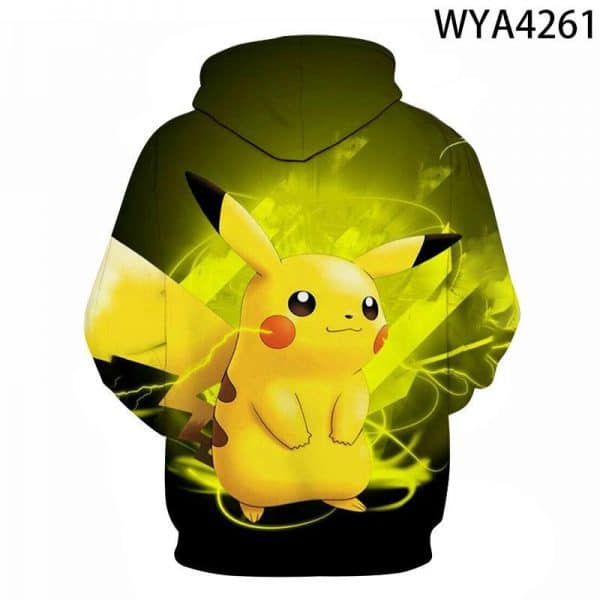 3D Printing Fashion Pokemon Hoodies - Cartoon Anime Sweatshirt Pullover