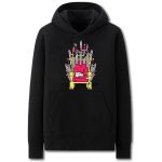 A Song of Ice and Fire Hoodies - Solid Color Cat Throne Cartoon Style Fleece Hoodie