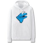 A Song of Ice and Fire Hoodies - Solid Color Cookie Monster Cartoon Style Cute Fleece Hoodie