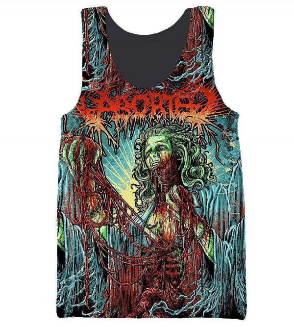 Aborted Hoodies - Pullover Red Hoodie