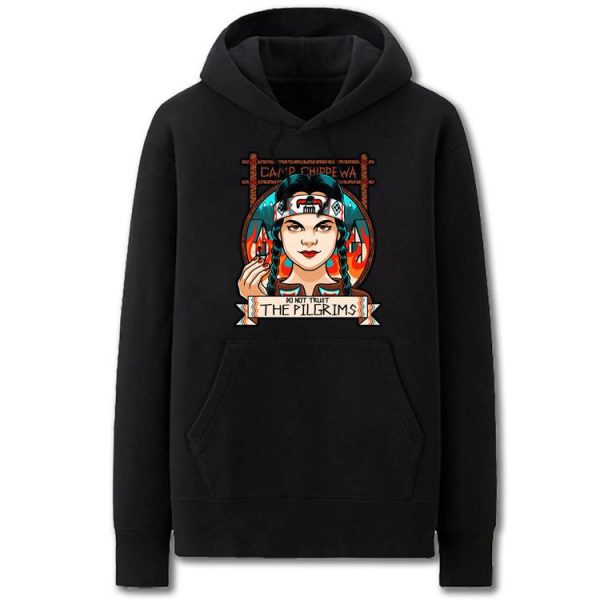 Addams Family Hoodies - Solid Color Addams Family Values Icon Fleece Hoodie