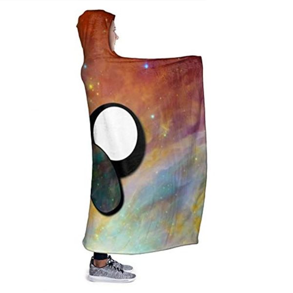 Adventure Time Hooded Blanket - Soft and Warm Flannel Fluffy Wearable Hooded Blanket