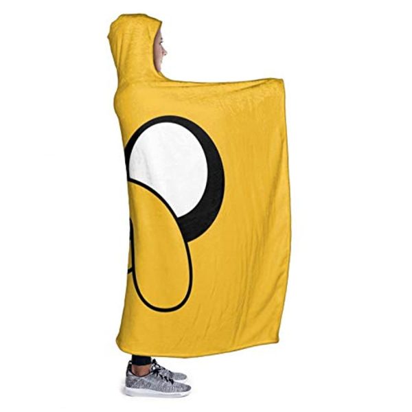 Adventure Time Hooded Blanket - Soft and Warm Flannel Fluffy Wearable Hooded Blanket