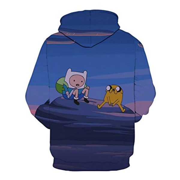 Adventure Time Hoodies - Finn and Jake Unisex 3D Pullover Hooded Sweatshirt