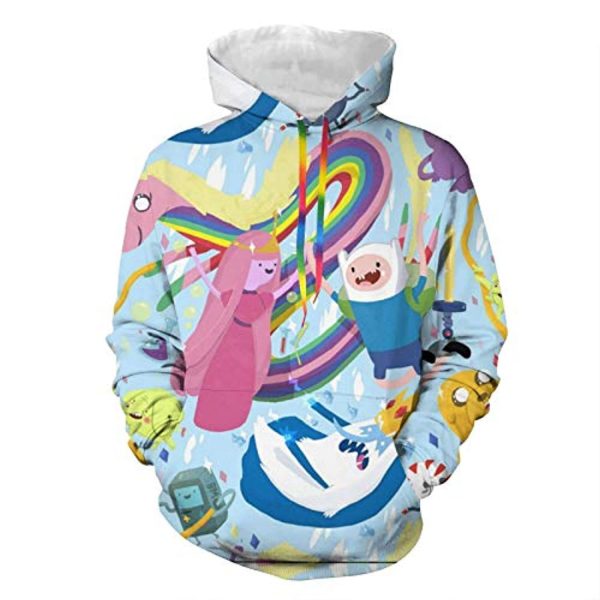 Adventure Time Hoodies - Finn and Jake Unisex 3D Pullover Hooded Sweatshirt