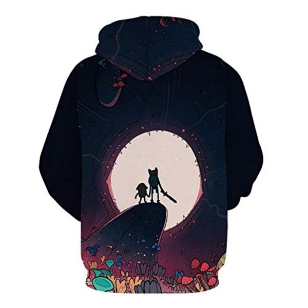 Adventure Time Hoodies - Finn and Jake Unisex 3D Pullover Hooded Sweatshirt