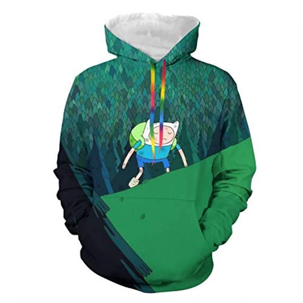 Adventure Time Hoodies - Finn Unisex 3D Pullover Hooded Sweatshirt