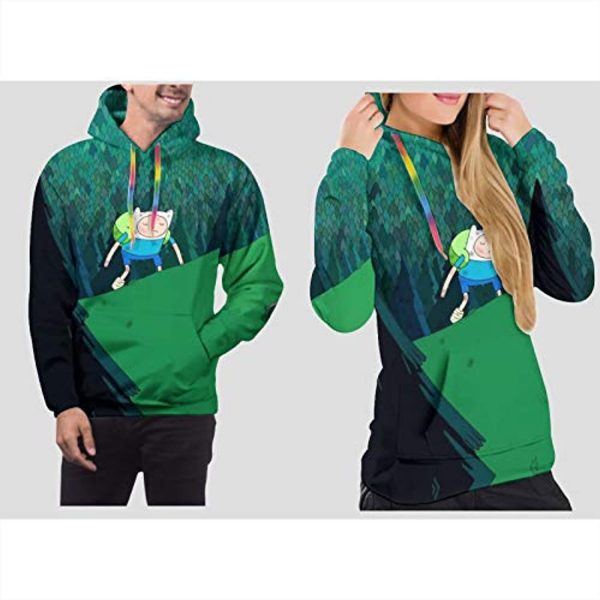 Adventure Time Hoodies - Finn Unisex 3D Pullover Hooded Sweatshirt
