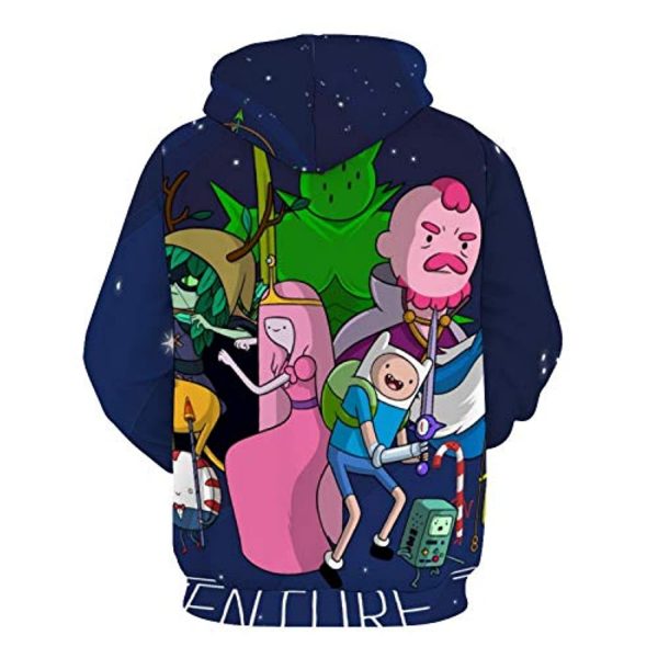Adventure Time Hoodies - Unisex 3D Pullover Hooded Sweatshirt
