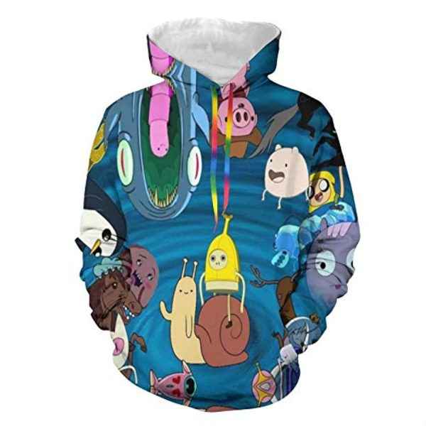 Adventure Time Hoodies - Unisex 3D Pullover Hooded Sweatshirt