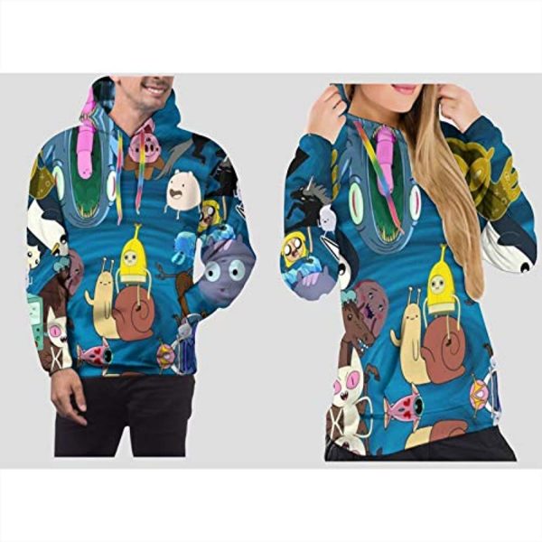 Adventure Time Hoodies - Unisex 3D Pullover Hooded Sweatshirt