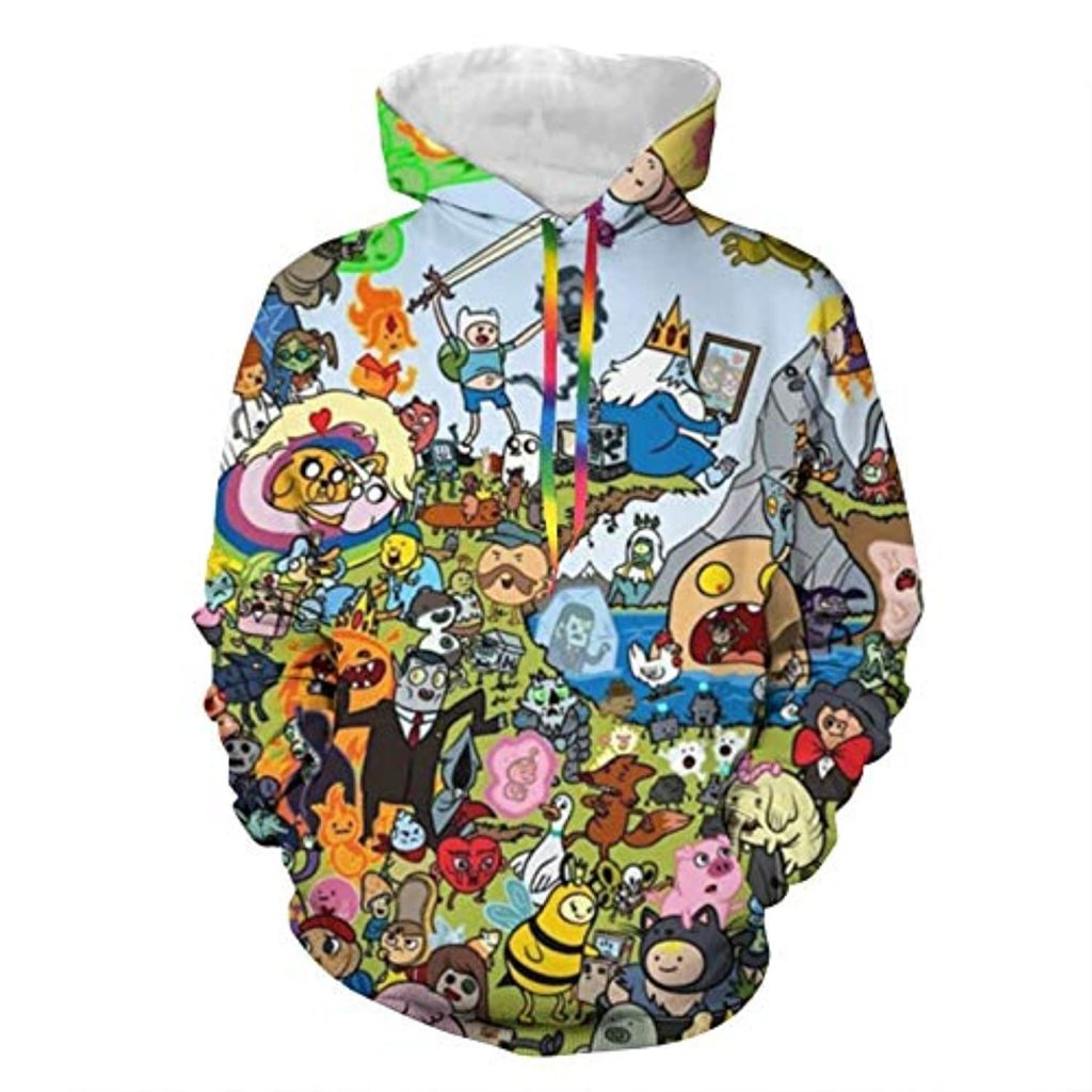 Adventure Time Hoodies - Unisex 3D Pullover Hooded Sweatshirt - Anime ...