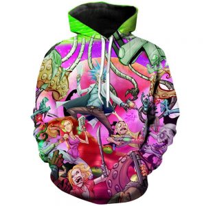 Against the odds | Rick and Morty 3D Printed Unisex Hoodies