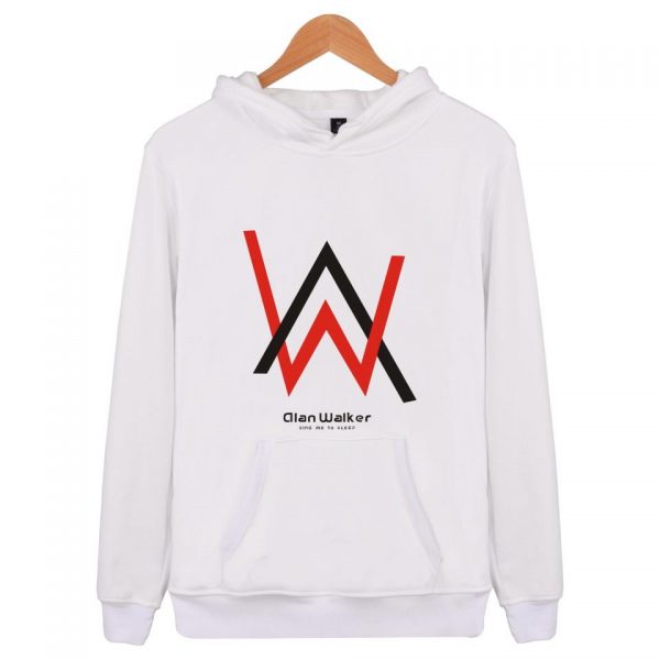 Alan Walker Hoodies - Red-black Letter Hoodie