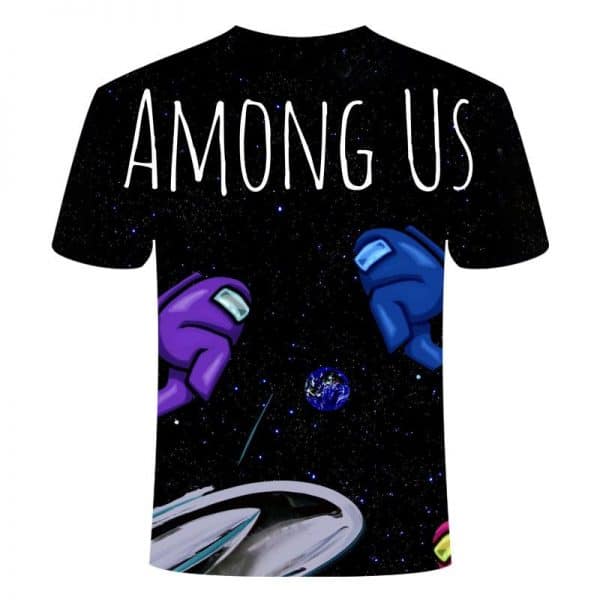 Among Us 3D Printed Breathable Round Short Sleeves T-Shirt