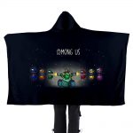 Among Us 3D Printed Flannel Hooded Blanket