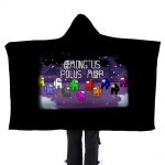 Among Us 3D Printed Flannel Hooded Blanket