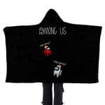 Among Us 3D Printed Flannel Hooded Blanket