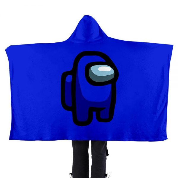 Among Us 3D Printed Flannel Hooded Blanket