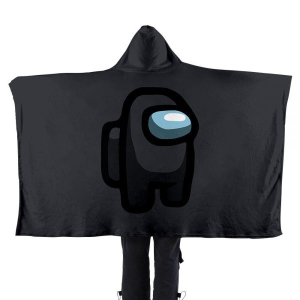 Among Us 3D Printed Flannel Hooded Blanket