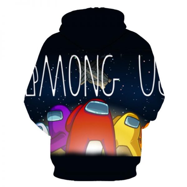Among Us 3D Printed Pullover - Loose Casual Zipper Hoodie