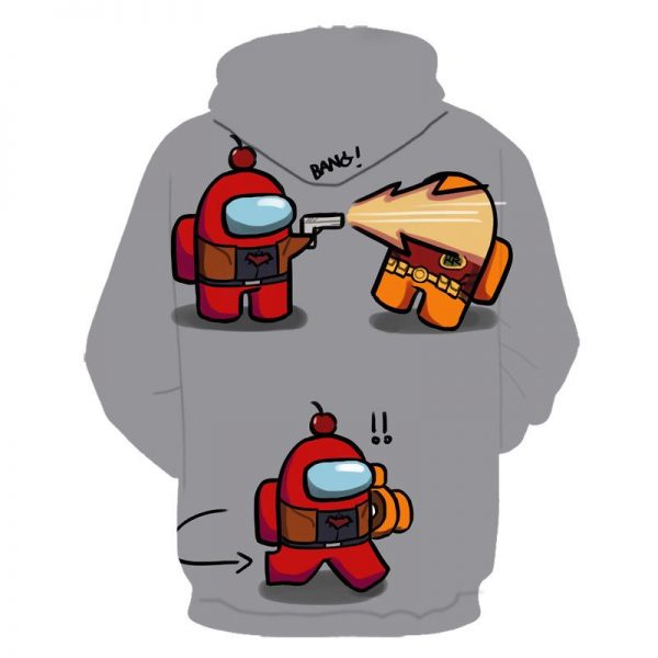 Among Us Hoodie - 3D Printed Loose Zipper Pullover