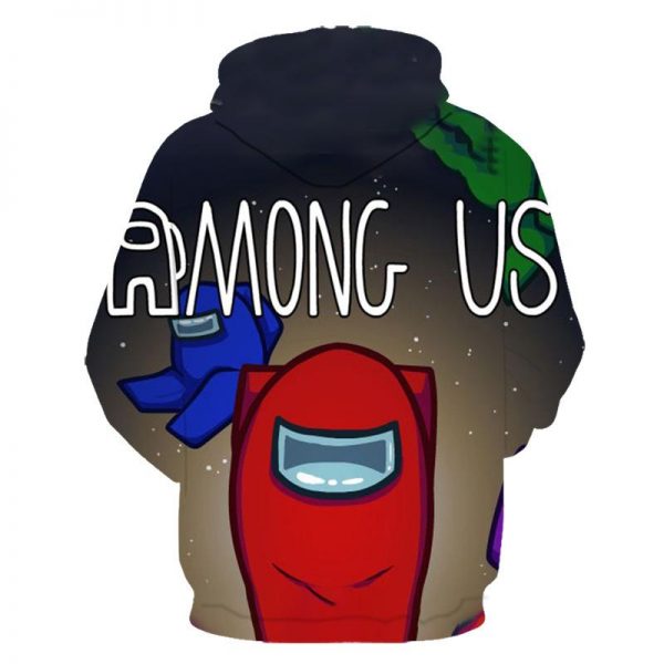 Among Us Loose Casual Hoodie - 3D Printed Zipper Pullover