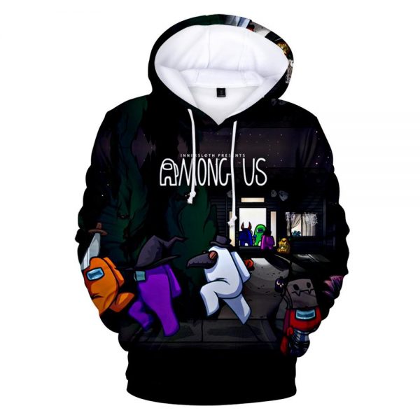 Among Us Zipper Hoodie Sweatshirt - 3D Printed Casual Pullover