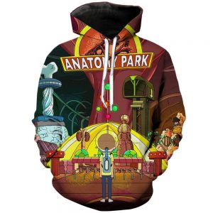 Anatomy Jurassic Park | Rick and Morty 3D Printed Unisex Hoodies