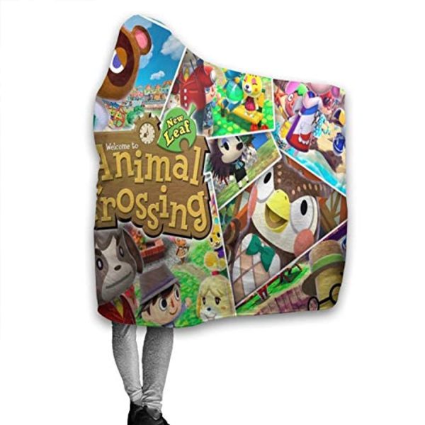Animal Crossing Hooded Blanket - Wearable Plush Blanket Cozy Cape with Hood