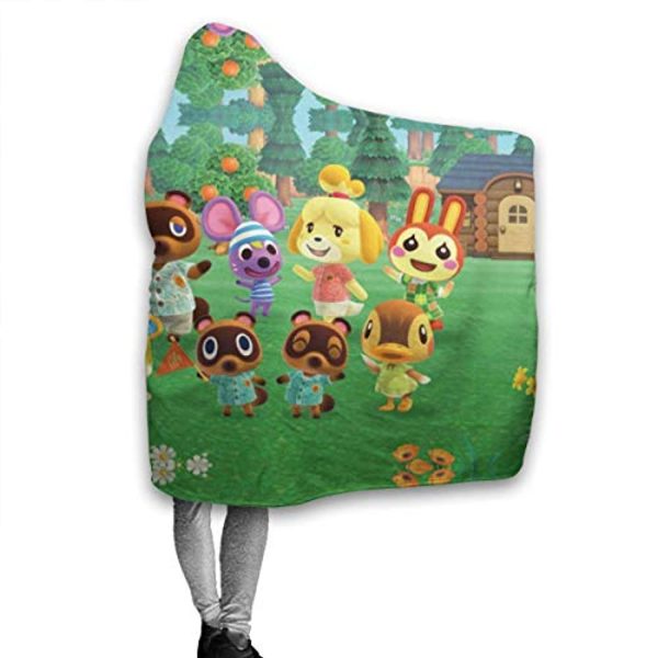 Animal Crossing Hooded Blanket - Wearable Plush Blanket Cozy Cape with Hood